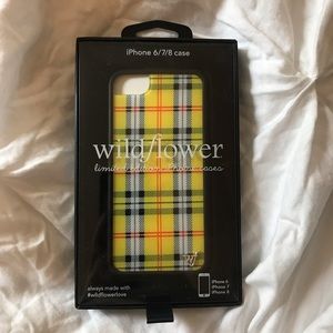 Wildflower Yellow Plaid iPhone 6/7/8 case